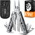 PERWIN Multitool, 17-in-1 Stainless Steel Multi Tool Pliers with Self-Locking, Pocket Knife, Nylon Sheath, Professional (EDC) Multi-Tool for Survival, Camping and Hunting, Hiking, Gifts for Men
