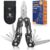 14-In-1 Multitool with Safety Locking, Professional Stainless Steel Multitool Pliers Pocket Knife, Bottle Opener, Screwdriver with Nylon Sheath ，Apply to Survival,Camping, Hunting and Hiking 1 Pcs