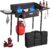 Bestfire 2 Burner Camping Stove with Windscreen& Side Shelves, Bag, Auto Ignition Button,Regulator,150,000 BTU High Pressure Camping Stove Propane Burner With Removable Legs for Outdoor BBQ&Backyard