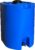 WaterPrepared Stackable Plastic Drinking Water Storage Tank with Spigots, 55 Gallon, Blue – Portable Emergency Hydration Container for Survival or Disaster Preparedness
