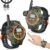 Rechargeable Walkie Talkies for Kids Radio Walky Talky with Flashlight Children Outdoor Game Interphone Gifts for Boy and Girl (2 Pieces)