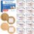 CXYARY 400PCS Round Bandages, Fabric Bandage ＆ Waterproof Bandage Latex Free Used for Emergency Treatment and Skin Wound Care, Circle Bandages Suitable for Small Wounds