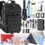 Survival Kit, Survival Gear and Equipment 258 PCS with Water Filter, Emergency Tent, LED Lantern, First Aid Kit Supplies, 25L Backpack for Family, Outdoor Camping, Hiking Gifts for Men Christmas