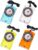 4 Pcs Outdoor Compass with Adjustable Declination,Magnifier,Ruler,Scale. Multifunctional Orienteering Waterproof Compass for Map Reading, Navigation, Hiking