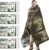 SecuCaptain Survival Emergency Thermal Blankets: Extra Large 84” x63” Space Mylar Blanket Kit for Outdoor Cold Winter Camping Hiking Car Bug Out Bag or First Aid – 4 Pack Amygreen