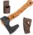 BeaverCraft Bushcraft Hatchet Wood Carving Axe AX6 – Forged Camping Axes & Hatchets – Wood Chopping Axe, Hand Gardening Axes for Splitting – Backpacking Hatchet
