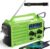 Emergency Radio with NOAA Weather Alert – Solar Hand Crank Portable AM/FM Shortwave Radio, Rechargeable Battery 5000mAh, USB Charger, Flashlight, SOS Alarm for Home Outdoor Hurricane Survival