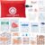PTEROMY 150 Piece Mini First Aid Kit, Portable Small Emergency Kits Compact 1st Aid Kit for Car, Travel, Home, Camping, Outdoor, Hiking