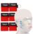 CPR Face Shield with Keyring (6 Pack), CPR Pocket Mask for Emergency Kit, First-Aid and Training with One-Way Valve by Frontline (Red)
