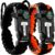 Atomic Bear Paracord Bracelet (2 Pack) – Adjustable – Fire Starter – Loud Whistle – Perfect for Hiking, Camping, Fishing and Hunting – Black & Black+Orange